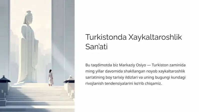Turkistonda Xaykaltaroshlik San’ati
