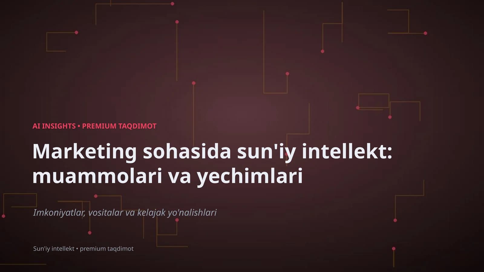 Sun'iy intellekt: Marketing sohasida