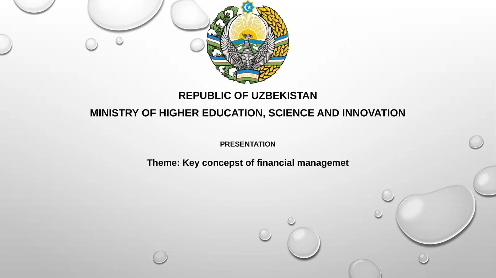 Presentation on Key Concepts of Financial Management