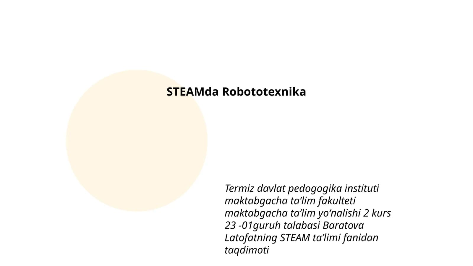 STEAMda Robototexnika