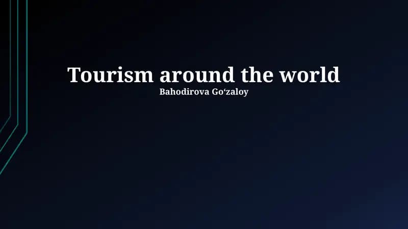 Global Tourism Trends