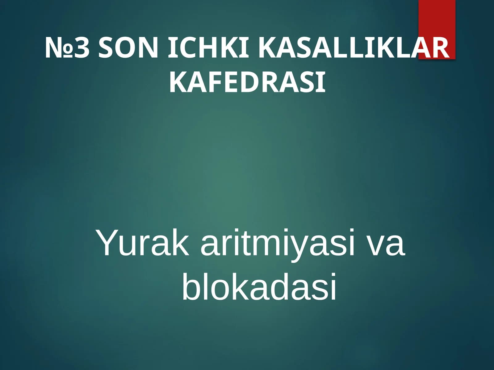 Yurаkаritmiyasivablokadasi
