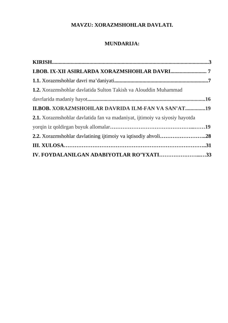XORAZMSHOHLAR DAVLATI