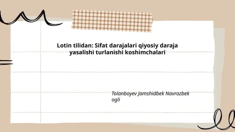 Oddiy sifat darajasi