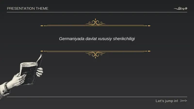 Germaniyada Davlat-Xususiy Sherikchiligi