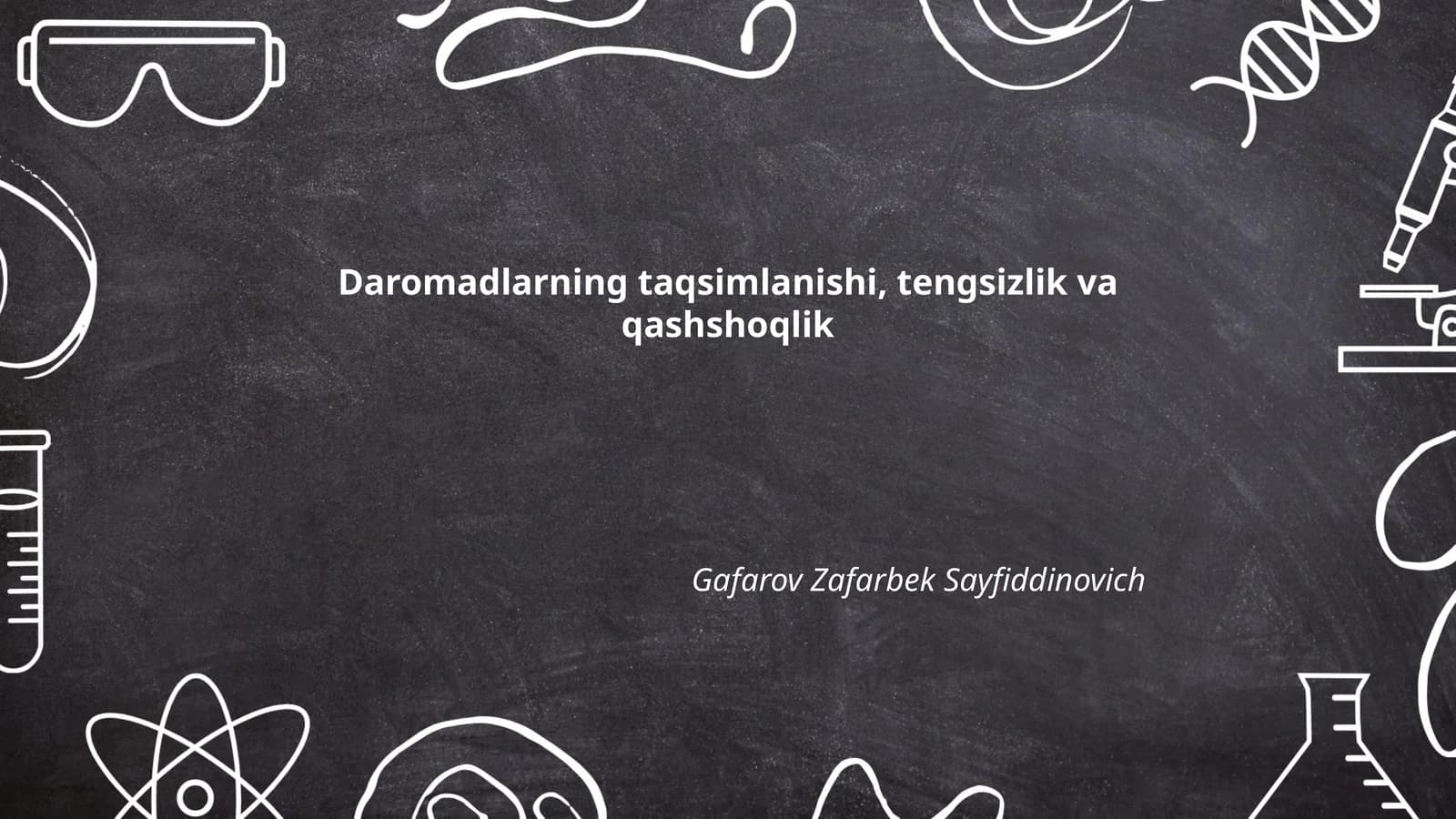 Daromadlarning taqsimlanishi, tengsizlik va qashshoqlik
