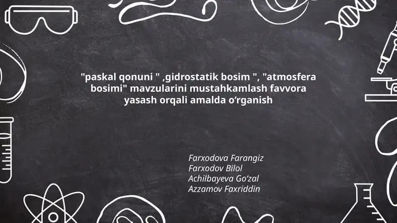 "paskal qonuni ",gidrostatik bosim ", "atmosfera bosimi"
