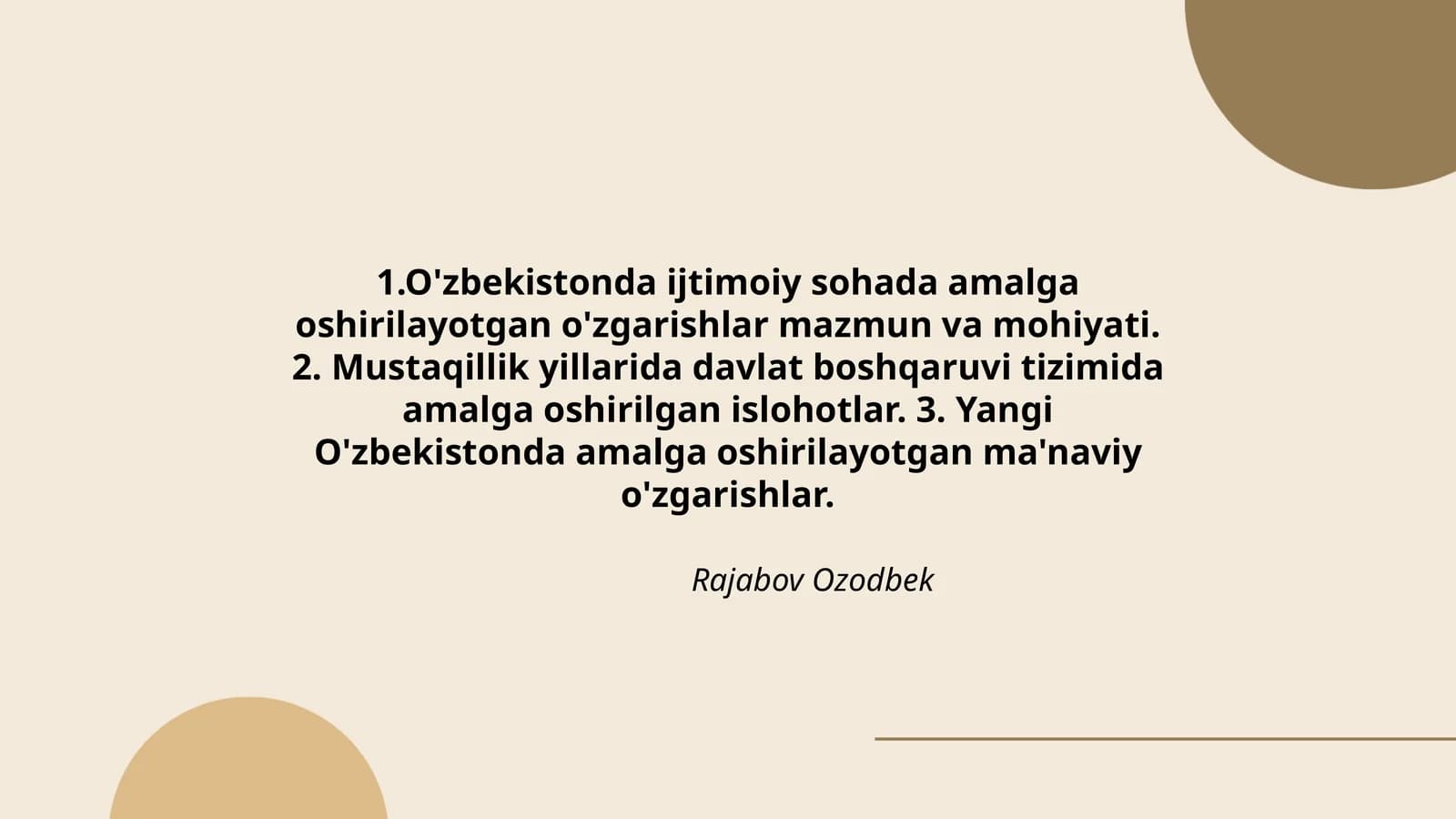 Rajabov Ozodbek