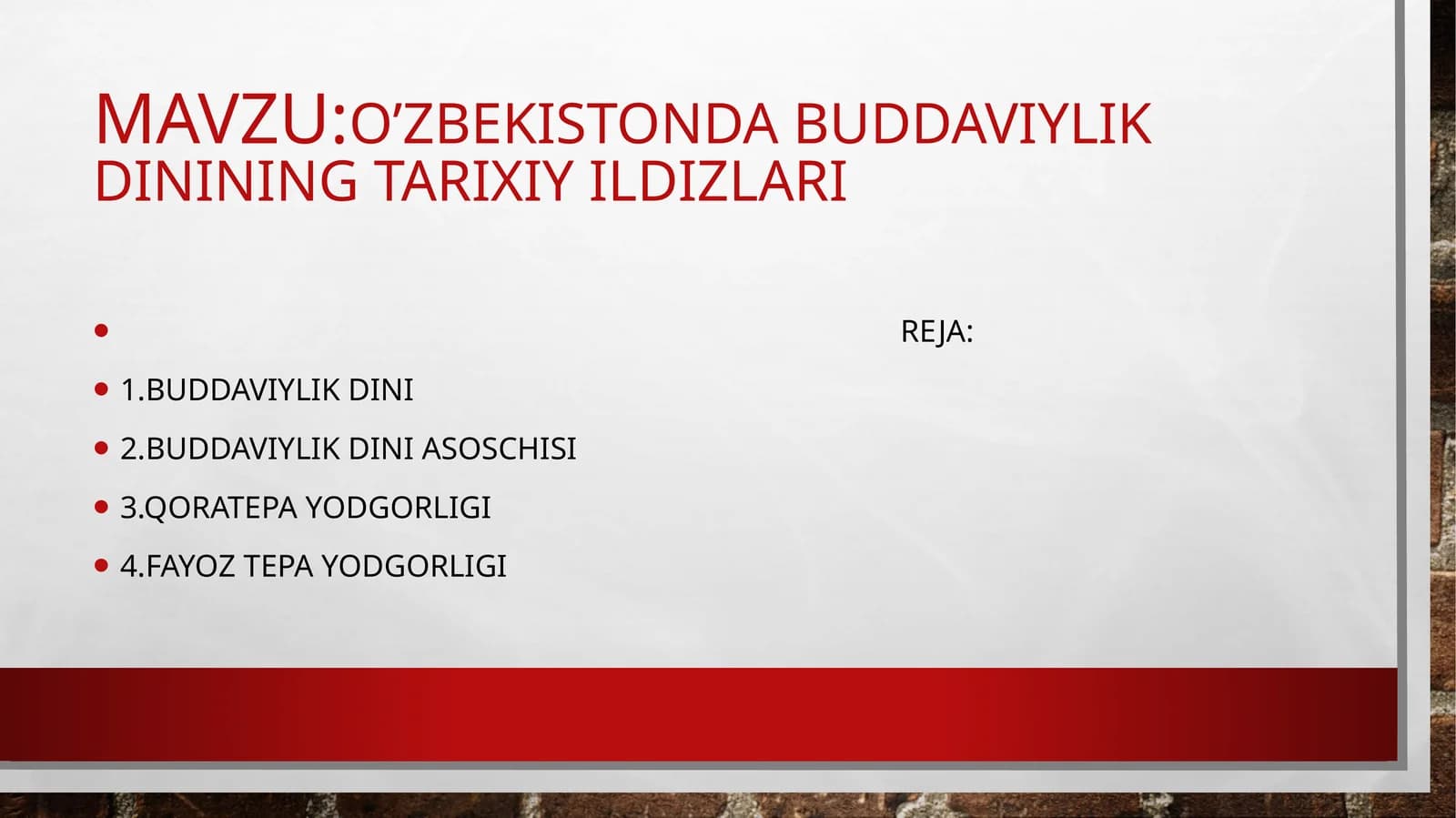buddaviylikdining tarixiy yulduzlari