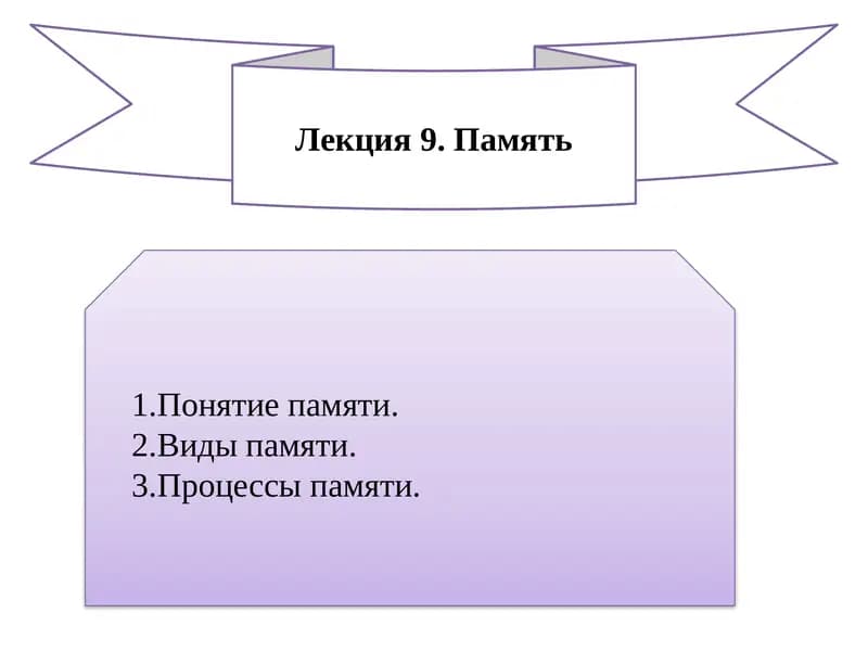 Лекция 9.Память