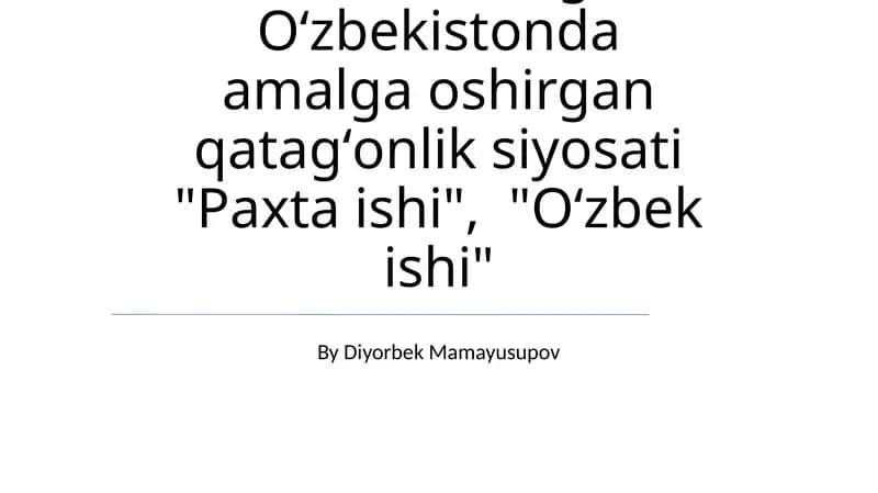 Paxta ishi