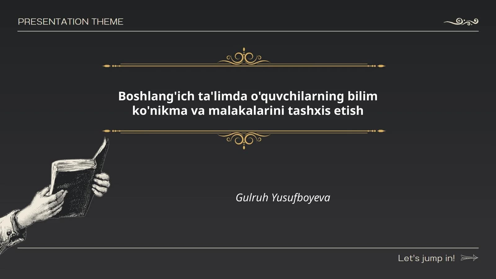 Boshlang'ich ta'limda o'quvchilarning bilim ko'nikma va malakalarini tashxis etish