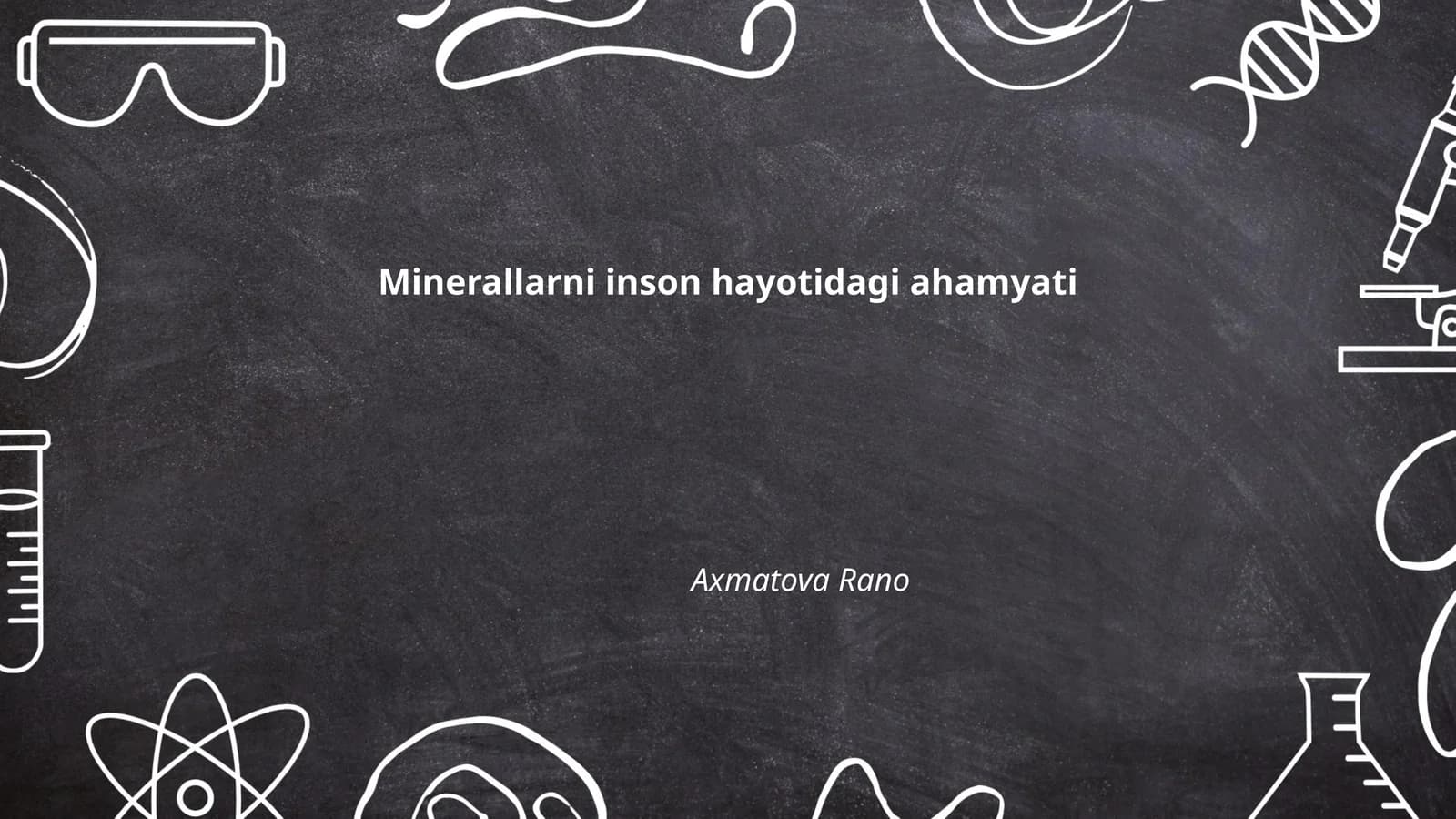 Minerallarni inson hayotidagi ahamyati
