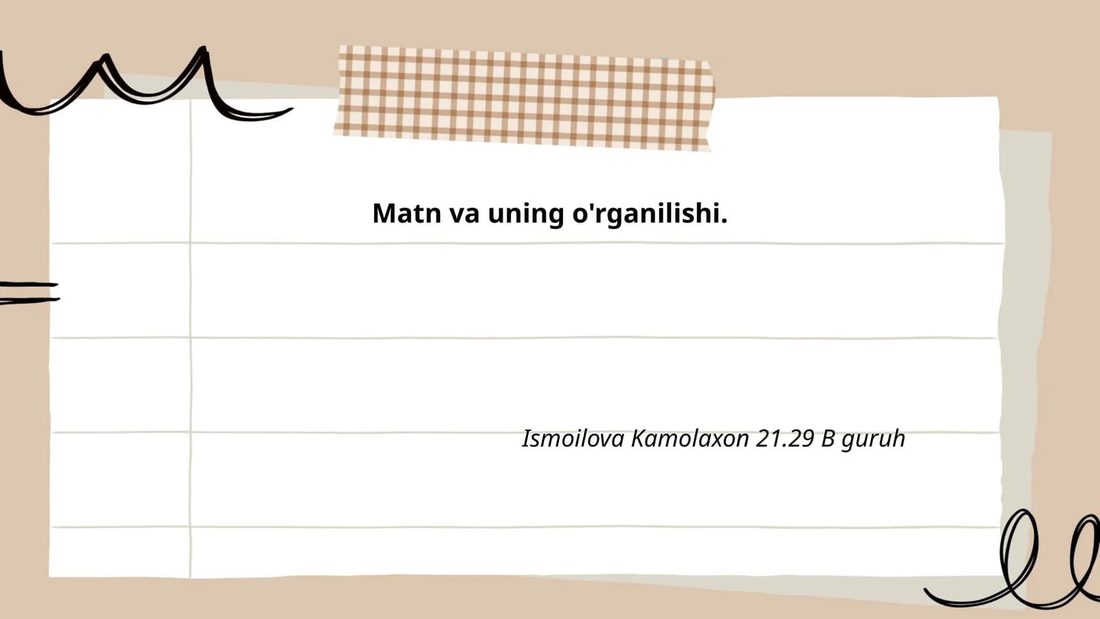 Matn va uning o'rganilishi