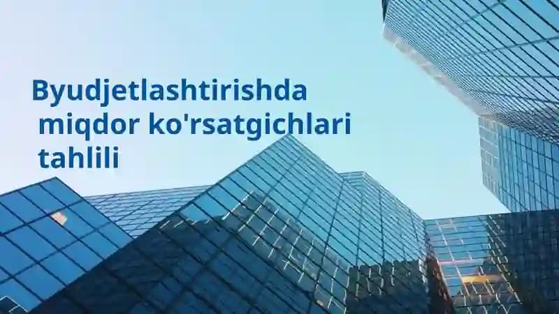 Byudjetlashtirishda miqdor ko'rsatgichlari tahlili