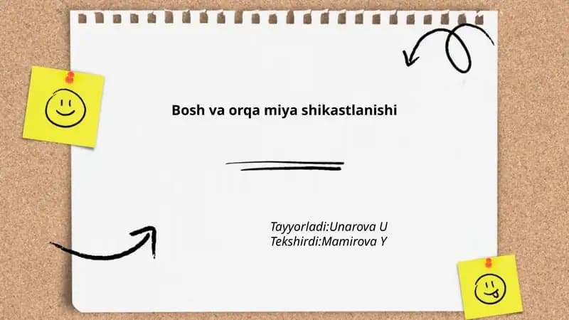 Bosh va orqa miya shikastlanishi