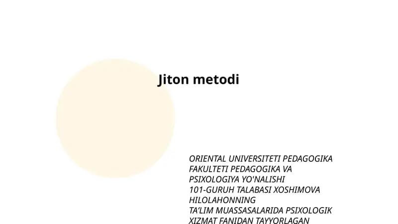 Jiton metodi