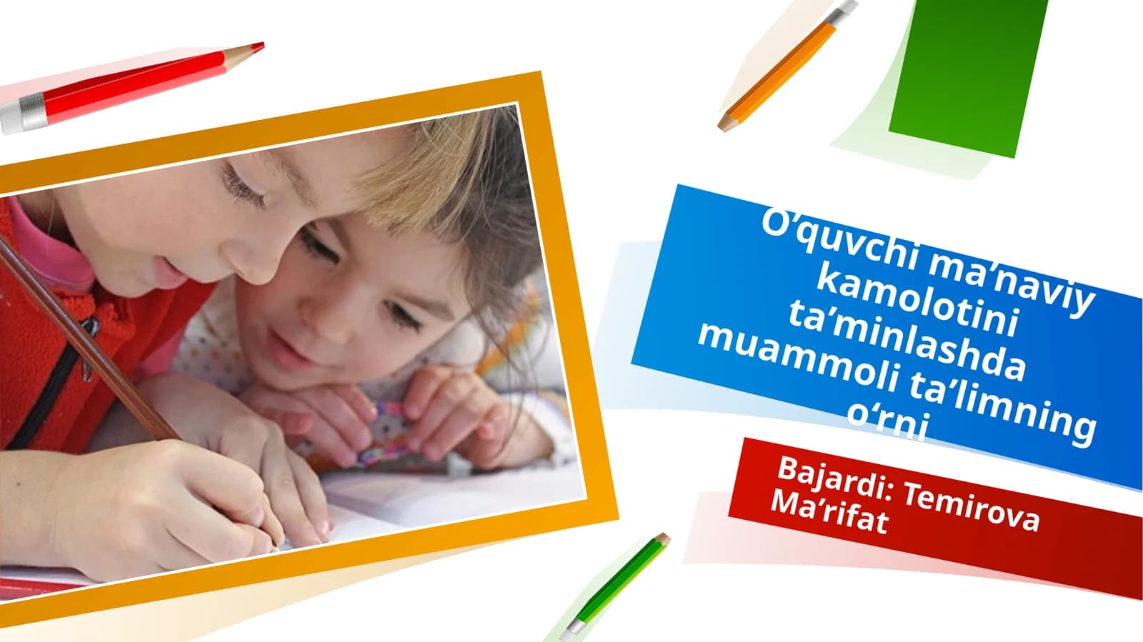 MUAMMOLI TA’LIM TEXNOLOGIYASI