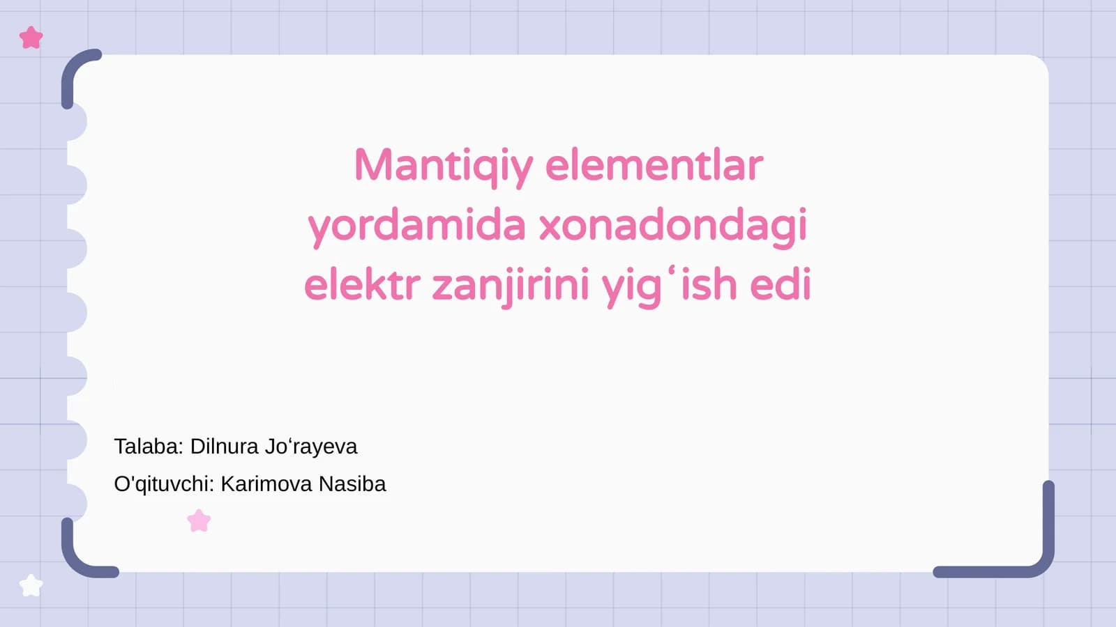 Mantiqiy Elementlar