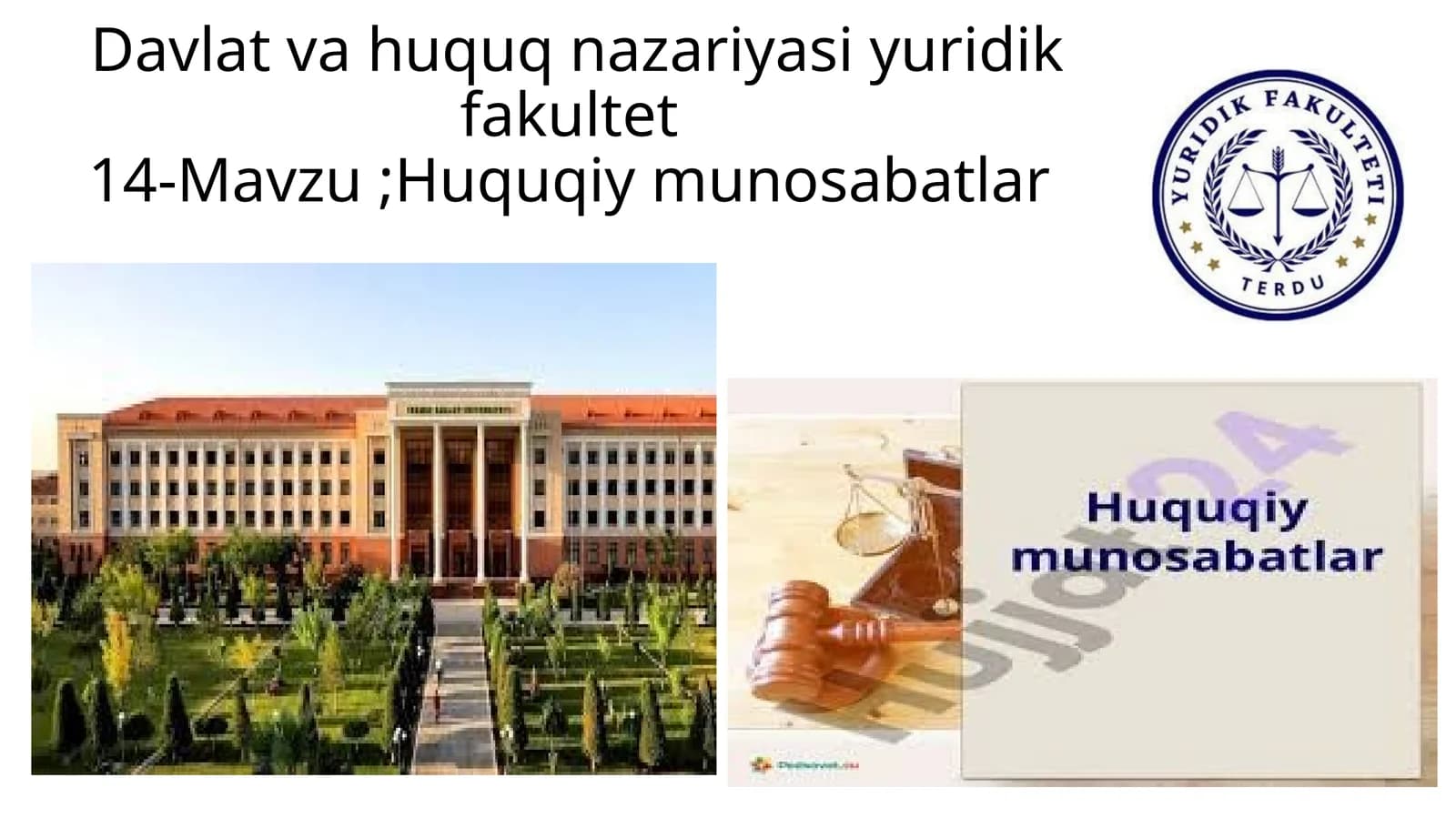 Huquqiy munosabatlar