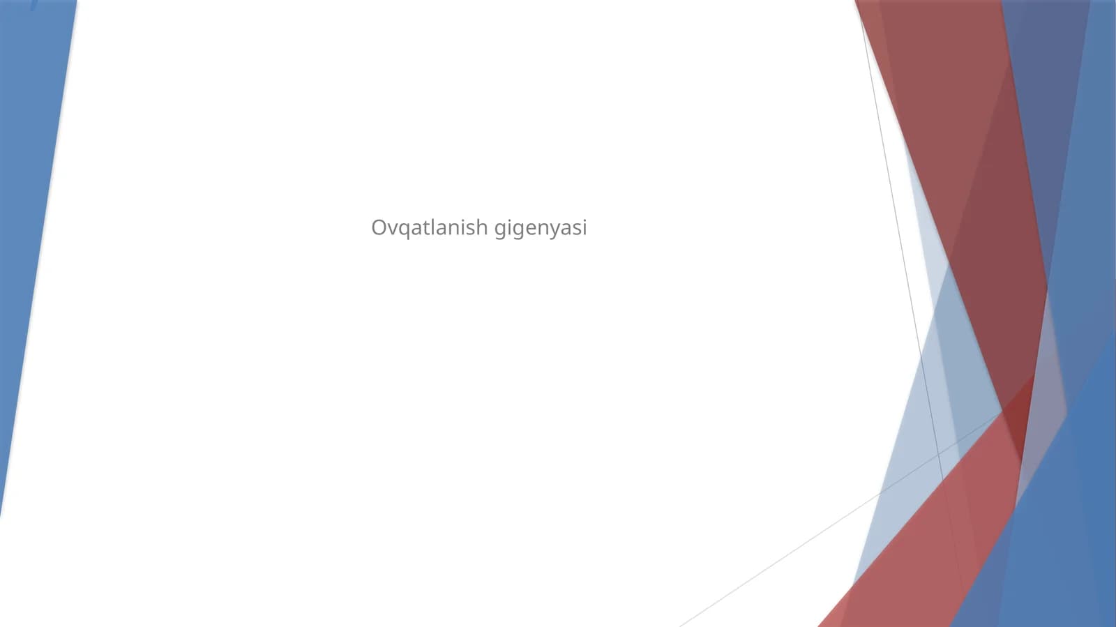 Ovqatlanish gigenyasi