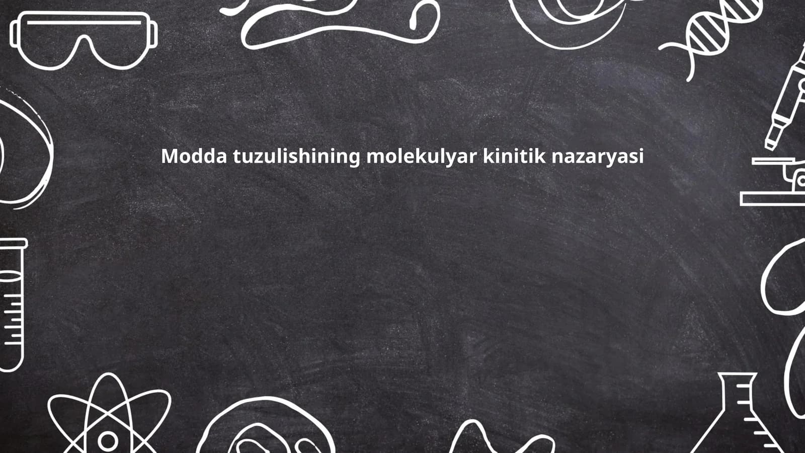 Modda tuzulishining molekulyar kinitik nazaryasi