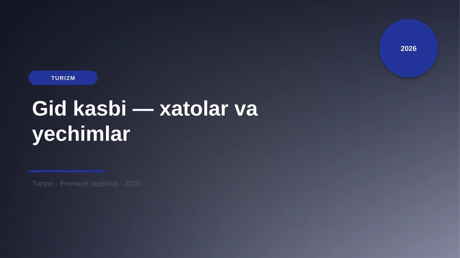 Gid kasbi — xatolar va yechimlar