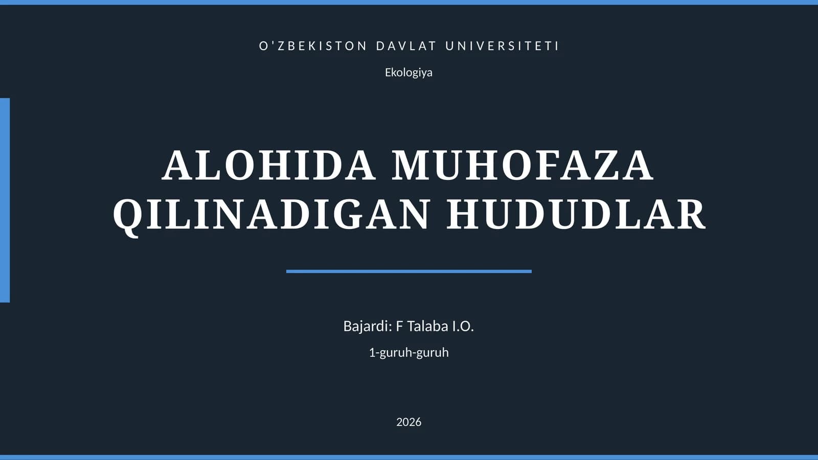 Ekologiya