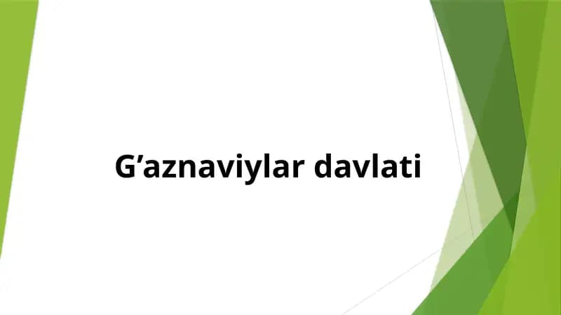 G’aznaviylar davlati