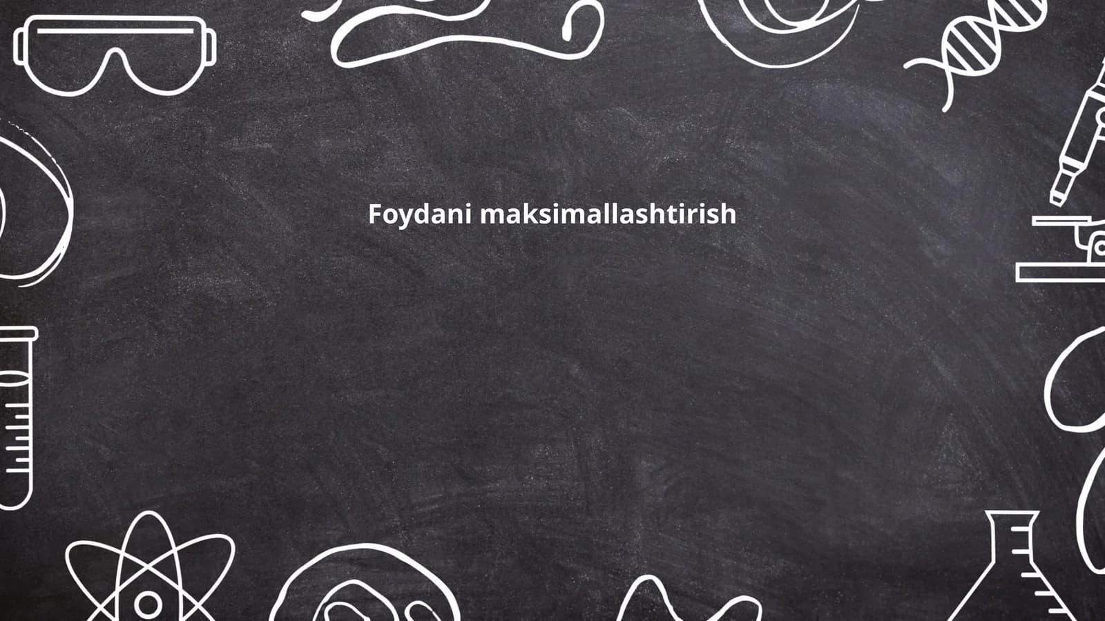 Foydani maksimallashtirish