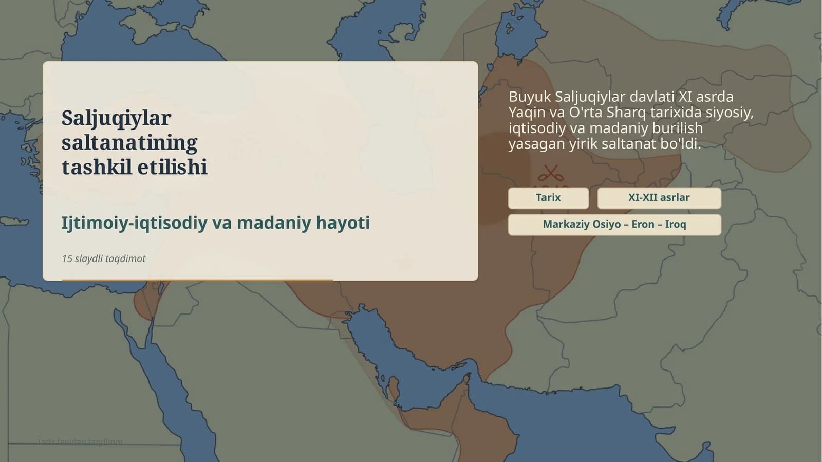 Saljuqiylar saltanatining tashkil etilishi
