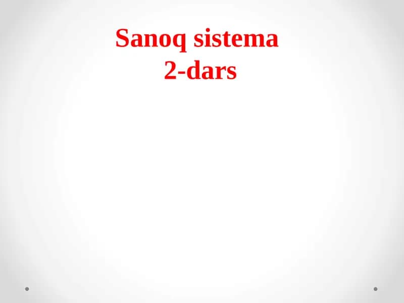 Sanoqsistema