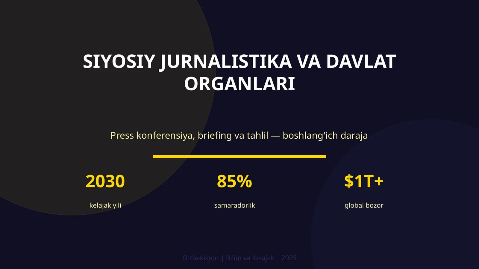 SIYOSIY JURNALISTIKA VA DAVLAT ORGANLARI