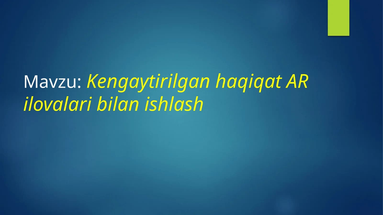 Kengaytirilgan Haqiqat (AR)