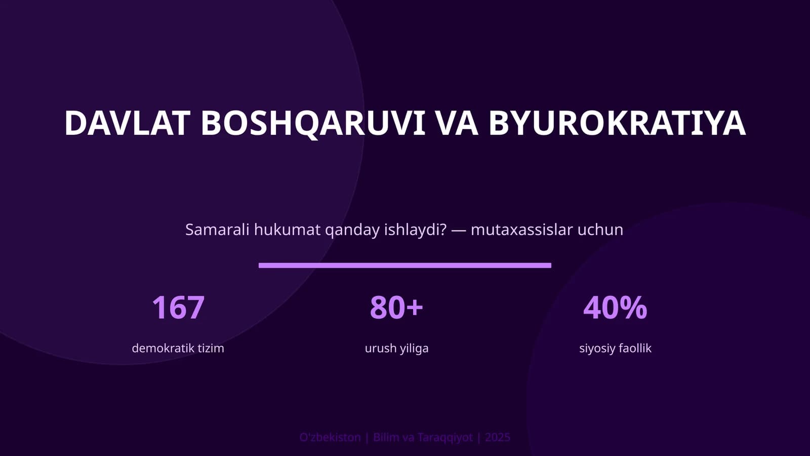 Davlat boshqaruvi va byurokratiya