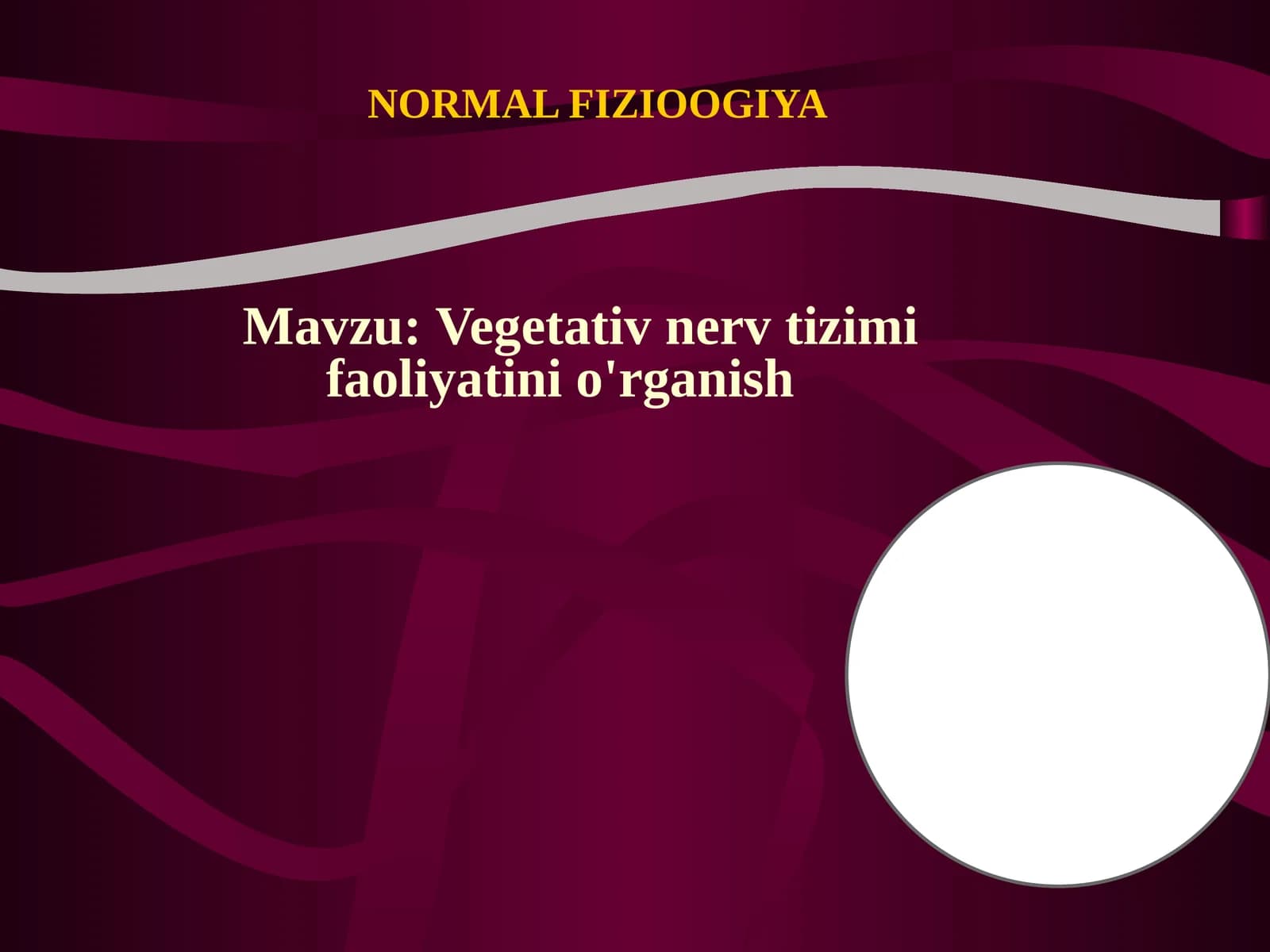 NORMALFIZIOOGIYA