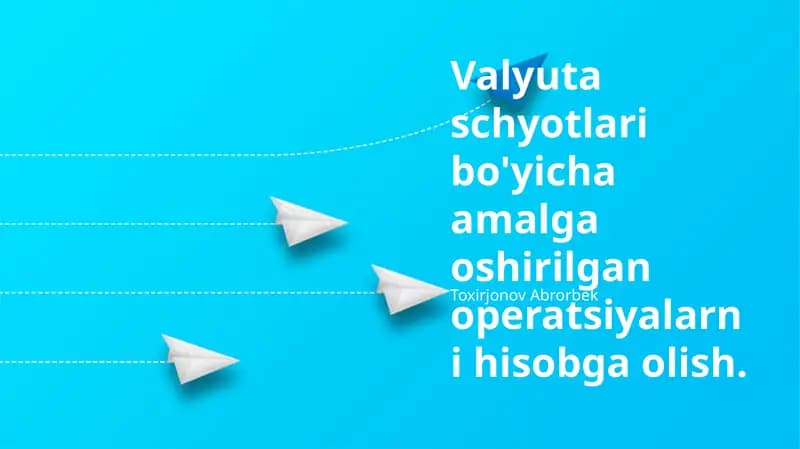 Hisobot Tayyorlash va Tahlil