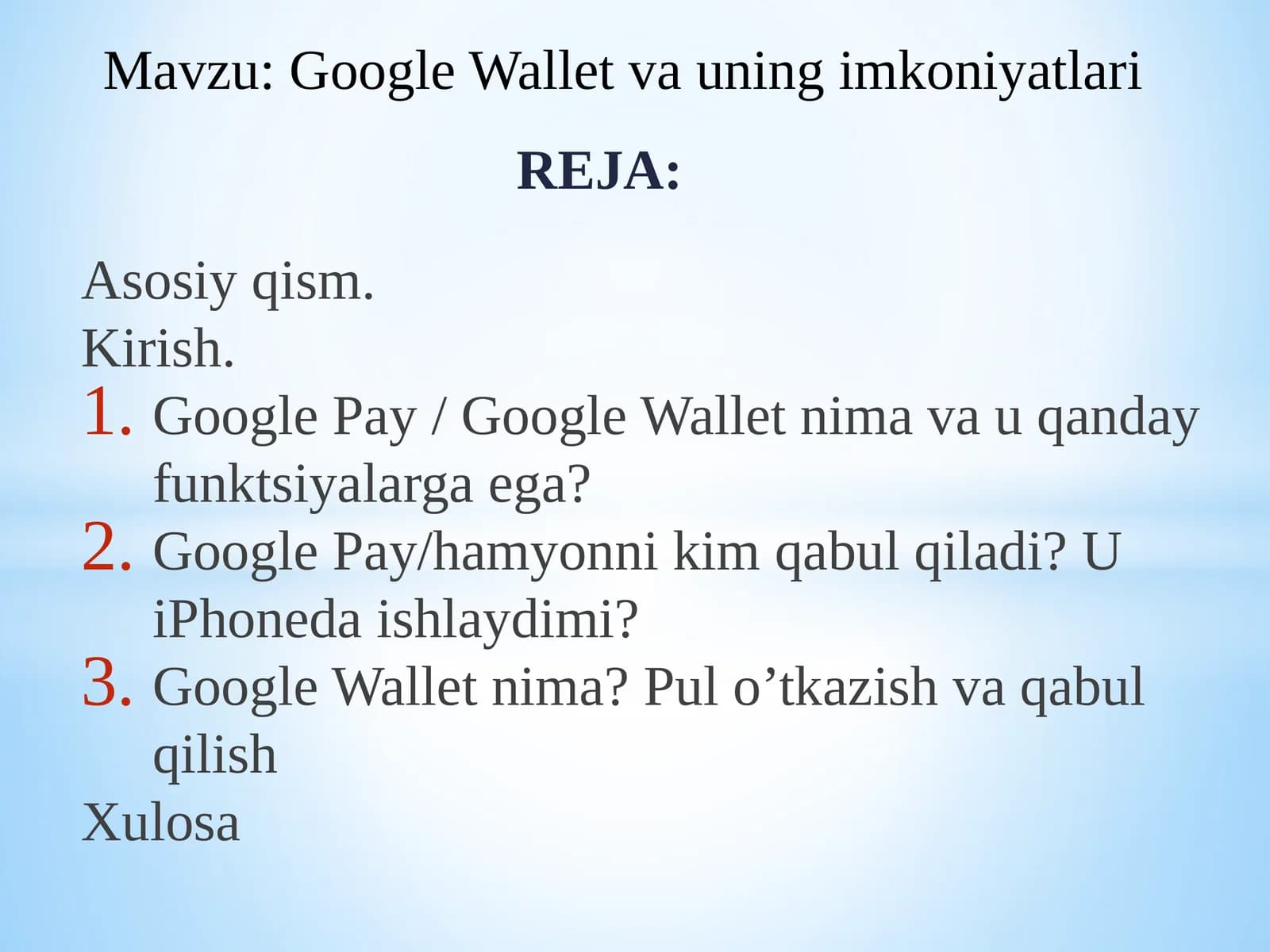 Google Wallet va Uning Imkoniyatlari