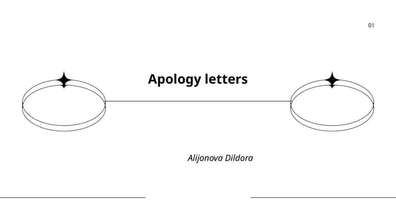 Apology letters