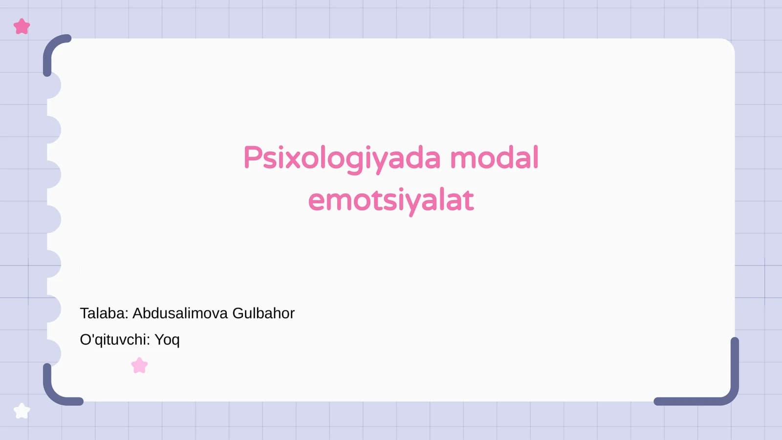 Psixologiyada modal emotsiyalat