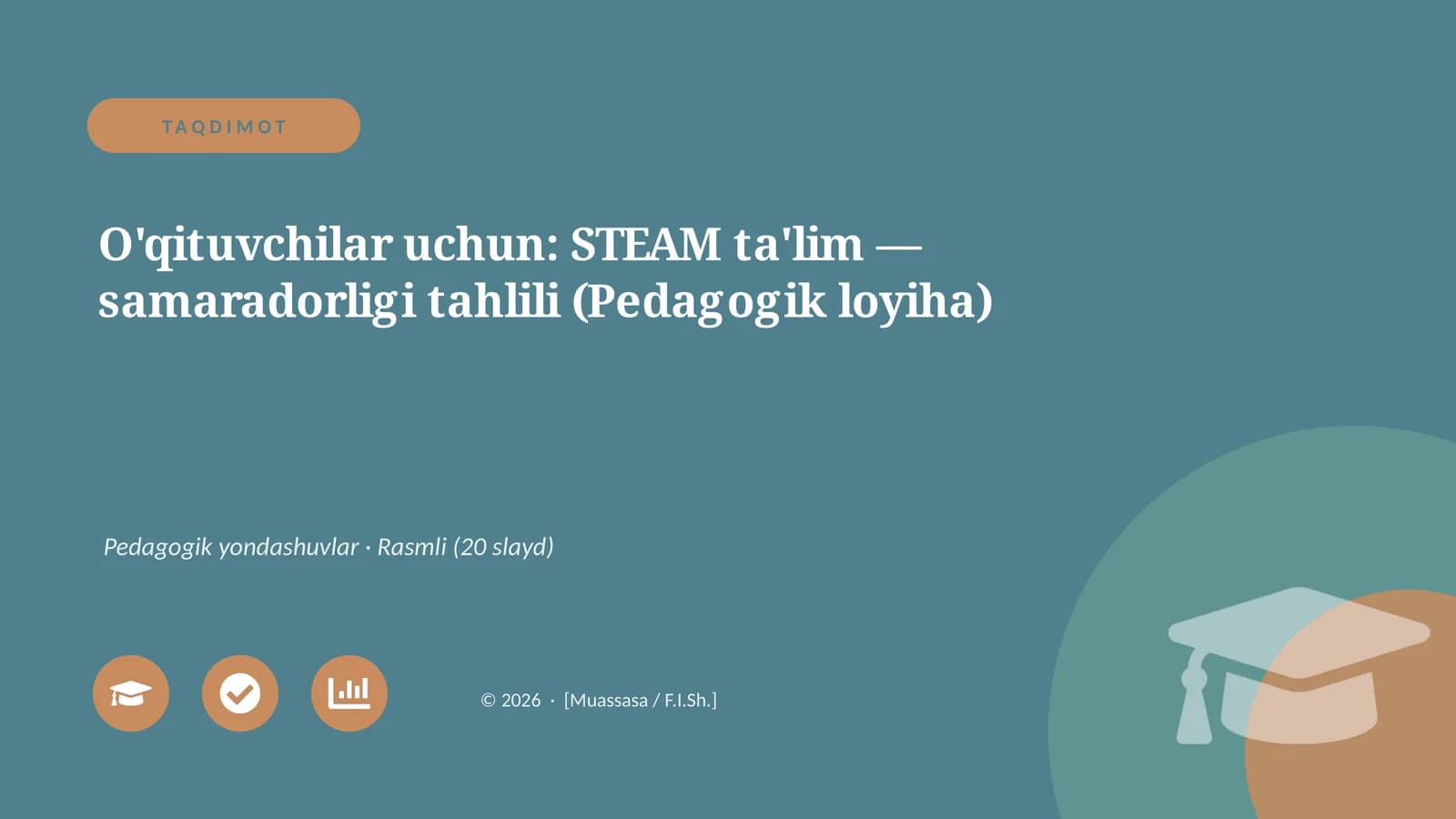 STEAM ta'lim — samaradorligi tahlili (Pedagogik loyiha)