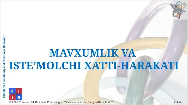 MAVXUMLIK VA ISTE’MOLCHI XATTI-HARAKATI