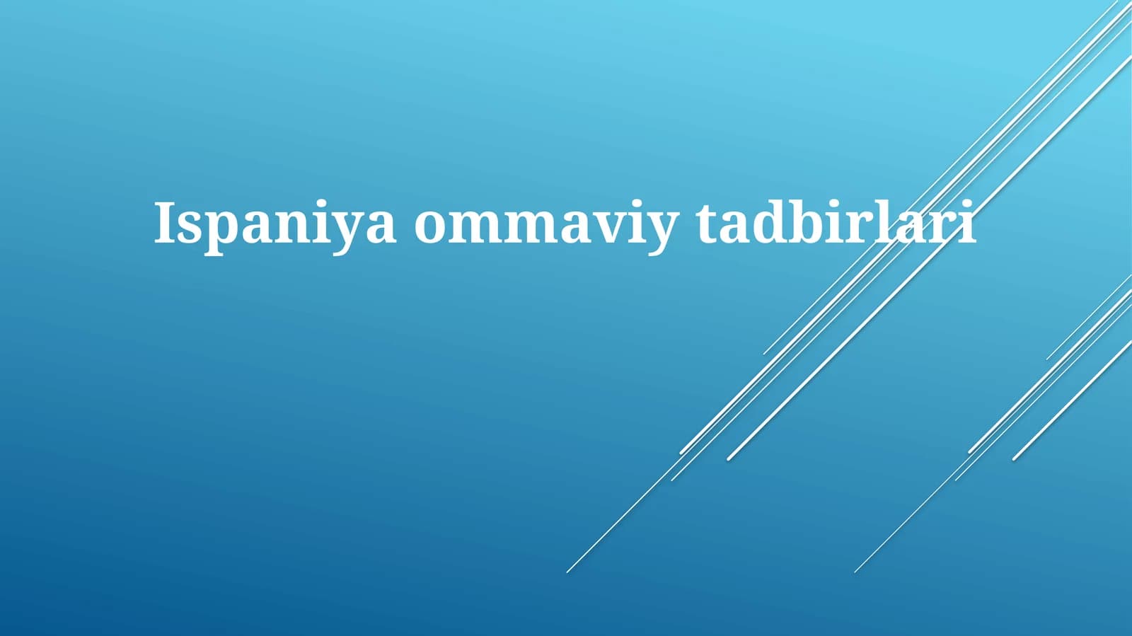 Ispaniyaommaviytadbirlari