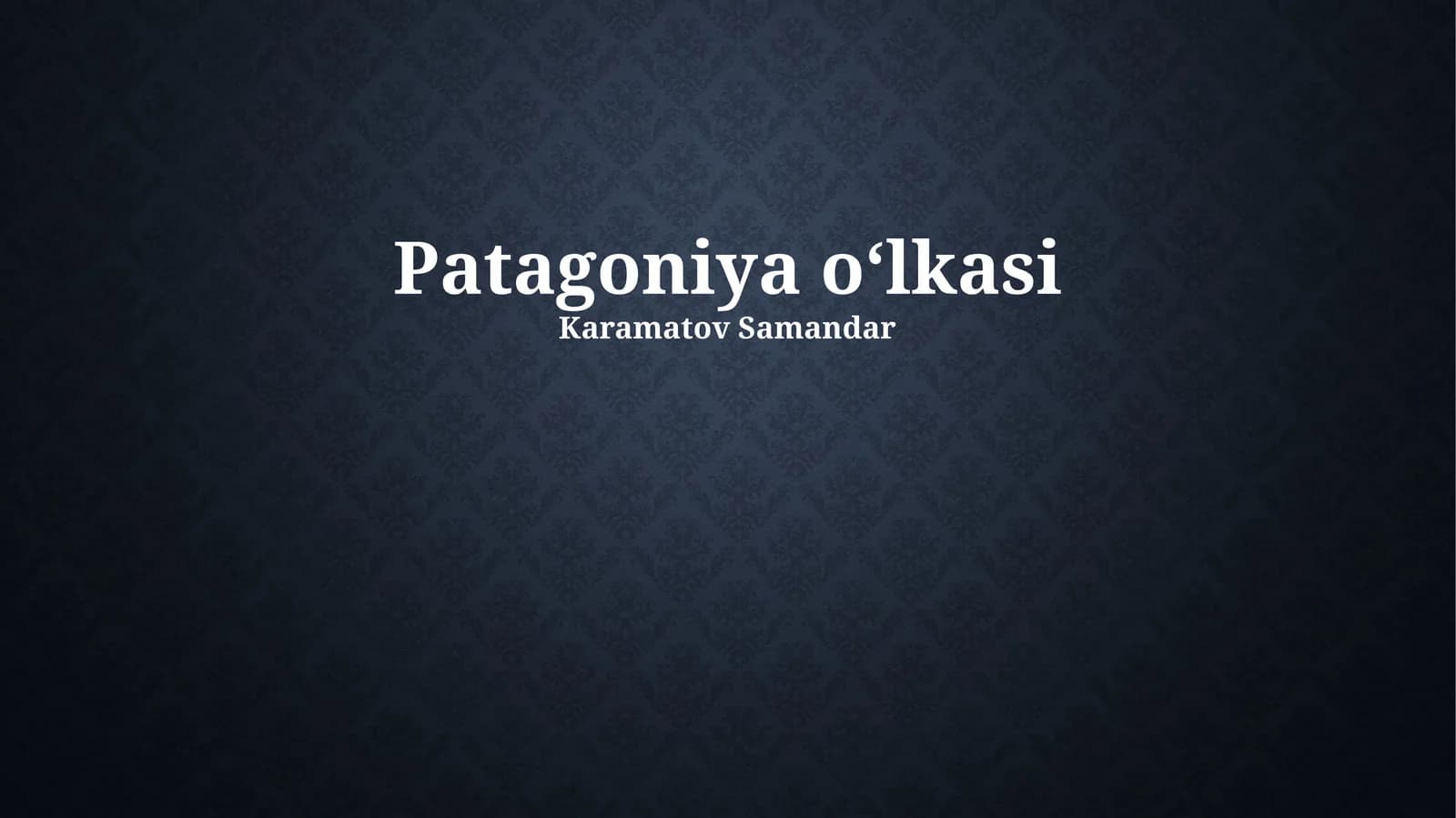 Patagoniya o‘lkasi