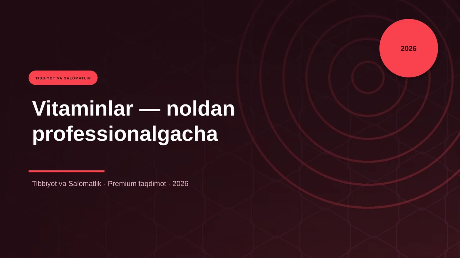 Vitaminlar — noldan professionalgacha