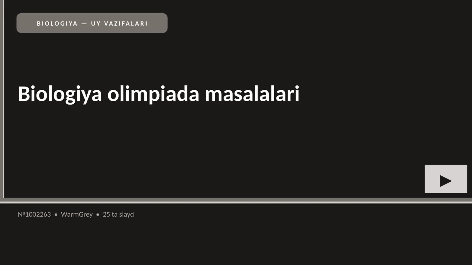 Biologiya olimpiada masalalari