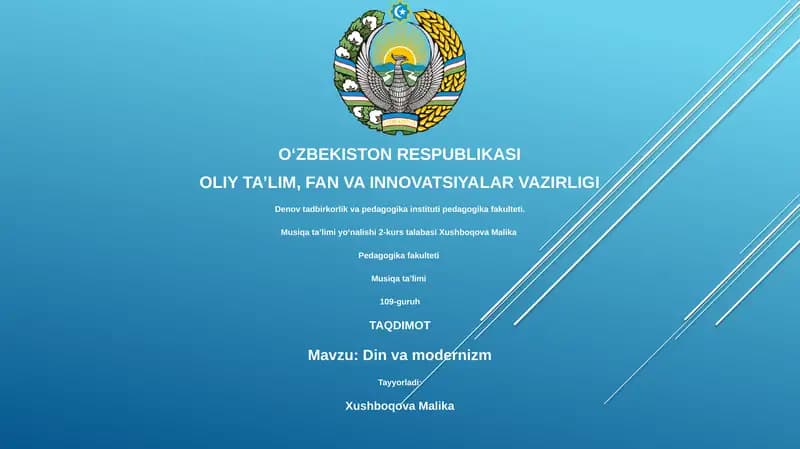 Din va modernizm