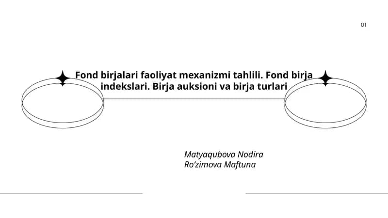 Fond birjalari faoliyat mexanizmi tahlili