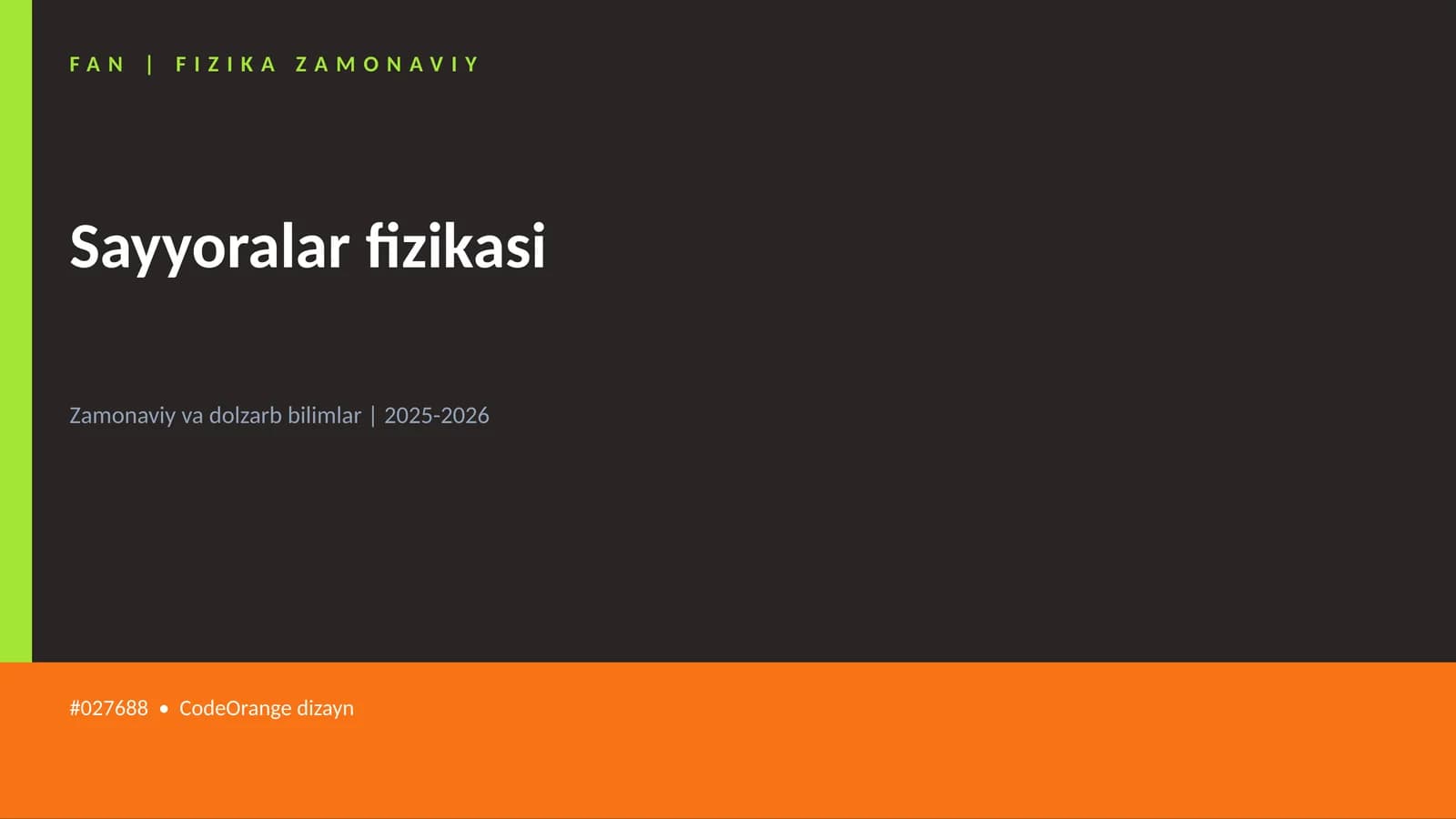 Sayyoralar fizikasi