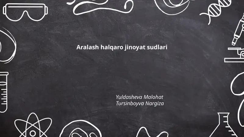 Aralash halqaro jinoyat sudlari